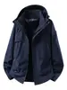 Ropa de Montañismo Otoño Invierno Deportes al Aire Libre Forro Polar Chaqueta Impermeable Cálida Chaqueta Shell con Capucha Logo de Impresión al por Mayor