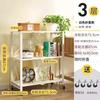 Estante de Almacenamiento Plegable Multifuncional para Cocina, Estante de Almacenamiento por Capas para Microondas de Cocina, Estante de Almacenamiento para Cocina del Hogar