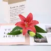 1 Flor 2 Frutas 3D Lírio Pequeno Estilo Europeu Decoração Simples para Casa Flores Artificiais Adereços para Vitrine de Hotel Envio Direto do Fabricante Transfronteiriço