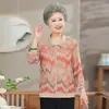 Camiseta Básica Tejida Elegante de Abuela, Nuevo Modelo Primavera 2026, Ropa para Mujeres de Mediana Edad y Mayores, Suéter Holgado de Manga Larga para Mamá