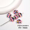 Mão- pintado linha de contas artesanais soltas acessórios acessórios handmade jóias artesanais diy multi-color pulseira colar de telefone móvel cadeia diversão