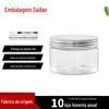 Garrafa plástica 100g pote plástico com tampa de alumínio creme loção creme hidratante máscara frasco atacado