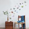 SK36008 Adhesivo de Mariposas Bailando Gabinete Sofá TV Dormitorio Puerta y Ventana Fondo Adhesivo Decorativo de Pared