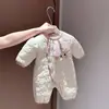 Ropa de bebé, mamelucos de otoño e invierno, algodón fino, cálidos para el invierno, lindos mamelucos de bebé para niñas pequeñas, adecuados para salir y acurrucarse