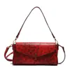 Bolso texturizado transfronterizo Nuevo bolso para mujer Otoño e Invierno 2024 Bolso de hombro vintage de leopardo Bolso de hombro personalizado de lagarto