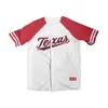 Uniforme de Baseball Tendência Estilo Americano Cardigã de Manga Curta Camiseta Harajuku Estilo de Rua Jersey Personalizado Color Block