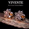 Pendientes Exquisitos de Perlas de Alta Gama con Diamantes Completos de Venta Caliente Cobre Chapado en Oro Real Diseño Nicho Pendientes Elegantes y Versátiles para Primavera y Verano