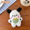 Lindo Dibujo Animado Creativo Cocodrilo Boca Grande Broche de Muñeco Estereoscópico Accesorios para Ropa y Bolso Pin de Monstruo Suave Lindo de Ojos Grandes