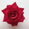 Terciopelo Rojo Redondo Cuerno de Rosa Venta Directa de Fábrica de Rosas Guirnalda DIY Cascada de Rosas Flor para Coche Ramillete Flor Artificial