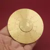 Fábrica de Origem Bússola Giratória de Latão Ornamento Portátil Tai Chi Bagua Placa Feng Shui Entrada de Casa Decoração da Sala de Estar Venda por Atacado