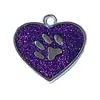 Aleación de Zinc Suministros para Mascotas Colgante de Huella Anti-Pérdida Grabado ID Placa de Identificación para Perro Etiqueta para Gato Etiqueta de Identificación Colgante Estilo Ins