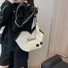 Bolsa Grande de Palha Trançada 2026 Nova Verão Feminina Nicho Ombro Único Resort de Praia Bolsa de Praia Bolsa Tote Trançada