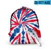 2021 Amazon Transfronterizo Nuevo Tie-Dye Estudiante Diario Impreso en 3D Calle Tela Oxford Mochila Cordón de Moda