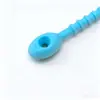 21CM Abraçadeira de Silicone Colorida Chaveiro de Boneca Espesso Abraçadeira de Fio Abraçadeira de Fio Artesanal DIY Enfeite de Agrupamento Acessórios