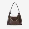 Bolsa de Ombro Feminina 2026 Primavera Nova Estilo Relaxado Casual Fashion Grande Capacidade Bolsa Tote de Alto Valor Vintage Chique