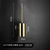 Portacepillo de Inodoro Gris Metalizado, Antiolor Acero Inoxidable 304 Montado en Pared Cepillo de Limpieza para Baño, Tipo Montado en Pared