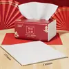 Felicidade de inauguração lenço lenço festivo guardanapo de mudança decoração de layout de casa nova papel higiênico vermelho doméstico toalha de rosto