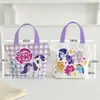 Nueva Bolsa de Lona Estilo Dibujo Animado Linda Gatito Bolso de Mano para Estudiante Versátil de Verano Ropa de Trabajo Bolsa de Gran Capacidad