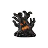 Decoración de Monstruo Árbol de Resina para Halloween Figura Iluminada con LED Regalo Creativo para Fiestas Decoración del Hogar