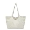 2026 Nova Bolsa Tote Grande com Padrão de Estrelas Estilo Coreano para Mulheres, Bolsa de Ombro Simples e Versátil, Bolsa de Trabalho Elegante e da Moda