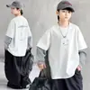 Ropa Infantil Ropa de Otoño para Niños Camiseta de Manga Larga 2026 Nuevo Estilo Niños Medianos y Grandes Estilo Primavera Otoño Ropa Interior de Otoño para Niños Marca de Moda t