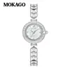 Mo Ka Relógio de Quartzo Leve Luxo Nicho Diamante Feminino Pequeno Mostrador Casual Alto Senso Feminino Relógio de Quartzo Atacado