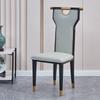 Silla, Silla de Comedor, Salón Privado de Restaurante para Banquetes, Respaldo Alto de Hierro Forjado, Estilo Chino Nuevo, Mesa y Sillas de Comedor con Esponja de Alta Elasticidad para Hotel, Lujo Ligero