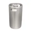 Mini barril de cerveza portátil de 8L de acero inoxidable 304 con placa tipo A y pozo tipo S