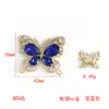 Nuevos Accesorios de Aleación Transfronterizos Vidrio de Colores Moda Mariposa Simple Placa de Diamante Mocha Accesorios de Joyería de Mariposa Accesorios para el Cabello