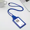 Porta Credencial Retráctil de Plástico Porta Tarjeta de Identificación Porta Tarjeta de Trabajo Porta Tarjeta de un Solo Lado Insignia de Nombre Etiqueta de Marca de Empleado