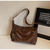 Bolsa Tote Retrô de Grande Capacidade para Mulheres 2025 Nova Bolsa de Ombro Casual de Couro Bolsa Transversal de Alta Qualidade Tendência