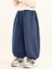 Calça de Lã para Meninos Changguo Calça Casual Grossa de Inverno para Crianças Pequenas com Lã Integrada e Punhos