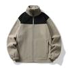 Nova Roupa de Lã Quente à Prova de Frio Masculina e Feminina Traje de Montanhismo para Exterior Gola Quente Espessa Fechamento em Zíper Roupa de Lã Soft Shell