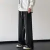 Marca Americana Tendência Calças Casuais Masculinas Primavera Outono Marca Tendência Americana Retrô Calças de Moletom Largas Calça Reta Calça Esportiva Calça Larga Longa