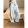 Calça de Pijama Xadrez Color Block Design Estilo Coreano para Mulheres, Novo de Verão 2026 Tamanho Grande Solta Longa, Calça de Casa Que Pode Ser Usada Fora