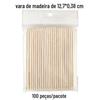 Palitos de Madeira Laranja para Nail Art em Todos os Comprimentos e Tamanhos, Pontas Planas Pontiagudas Multifuncionais, Palitos de Madeira para Beleza, Palitos de Madeira de Faia em Sacos
