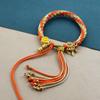 Cuerda de Mano Xizang Frotamiento de Mano Cuerda de Algodón Cuerda de Mano Colorida Pulsera Tejida a Mano Estilo Étnico Thangka Adorno Xizang Pulsera