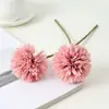 Flor de crisantemo de bola kwai de ensueño flores artificiales Amazon caliente flor falsa tamaño dos crisantemo de bola flor de seda decorativa en stock al por mayor