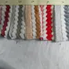 Tela de felpa jacquard catiónica de un solo lado Tira de belleza Hilo teñido en tira Tira colorida Tiras de espiga de trigo Material para zapatos Tela para ropa y juguetes