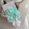 Chicbaby Meias Infantis 3D de Flor Meninas Primavera/Outono Estilo Coreano Meias de Renda Princesa Meias para Bebê Meio da Panturrilha Conjunto de Acessórios para Cabeça