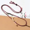 Cuerda de algodón anudada a mano para colgante Cuerda de collar tibetano Cadena de suéter Cuerda para colgar en el cuello de jade étnico Cuerda para colgar Thangka
