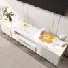 Mantel transparente de PVC para mueble de TV, ligero, de lujo, de alta gama, largo, para zapatos, protector de encimera y aparador.