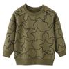 Marca estilo europeu e americano roupas infantis outono e inverno menino suéter de manga comprida top infantil de manga comprida suéter de felpa roupas infantis