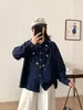 Otoño e Invierno Nueva Camisa Bordada con Solapa Cepillada para Mujer Literaria y Artística Holgada Rejuvenecedora Versátil Camisa Venta al por Mayor