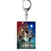 Llavero Acrílico Stranger Things Club del Hacha Eddie Película y TV Merchandising Colgante de Soporte Venta al por Mayor Transfronteriza