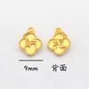 Ping An Joy Colgante de Oro Arena Colgante Pulsera DIY Accesorios de Pulsera Gufa Oro Marca Xiaofu Accesorios de Cuentas de Campana