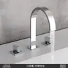 Interruptor de Agua Caliente y Fría Extendido Encimera de Mármol Tina Plato de Ducha Grifo Válvula de Entrada de Agua Caliente y Fría Dividida