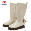 Habi oso primavera y otoño botas de niña moda botas Martin moda princesa lazo botas altas una generación de cabello