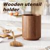 Caja de Cubiertos de Madera Transfronteriza Estante Giratorio de Madera Maciza para Almacenamiento de Cubiertos Caja de Almacenamiento para Brochas de Maquillaje Portalápices para Estudiantes Estante para Cubiertos