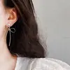 Placa de Incienso para Mosquitos sin Orejas Pinza para Oreja Diseño de Estilo Frío Pendientes Pendientes Largos con Borlas para Mujer Pinza para Oreja Indolora Versátil
